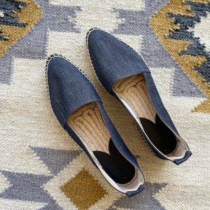 Paul Andrew's Espadrilles Denim Flats